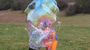 put yourself inside a bubble wand, KIB string wand.