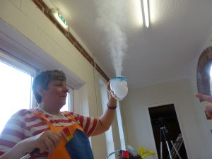 smoke bubble volcano