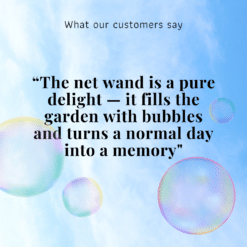 fill garden with bubbles