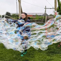 Bubble-training-net-wand-making