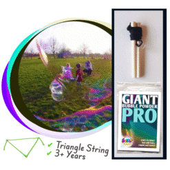 Large bubble wand for kids 15cm tri string (1)