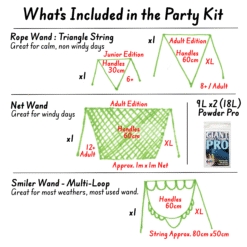 Whats included in the bubble party entertainer kit