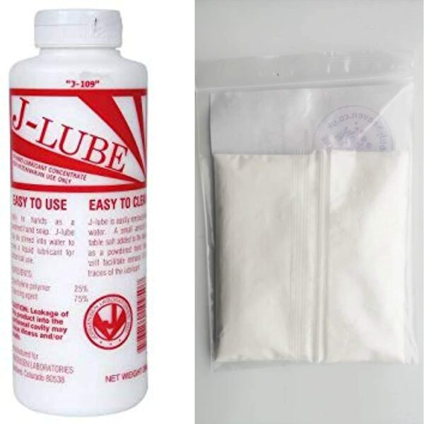 jlube powder and bottle pic