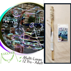 Giant bubble wands smiler multi loop entertainer wand