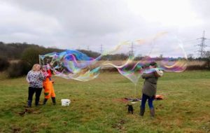 taking photo of bubble photography. Best bubble mixture.
