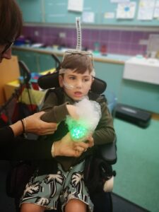 sensory bubbles special needs party entertainer SEN school Gloucester Bristol