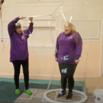 how to put kids inside giant bubble free bubble training