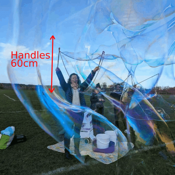 Giant bubble wand for adults 60cm handles huge massive bubbles perfect gift for adults mums dads