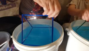 STEM Soap bubble shape kit for school workshop at science week.