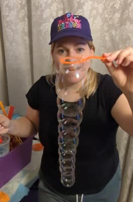 Caterpiller magic bubble trick wand kit