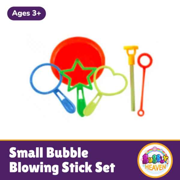 Small Bubble Blowing Stick Set (Ages 3+)