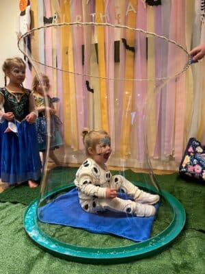 Toddler and baby party bubble entertainment Gloucestershire