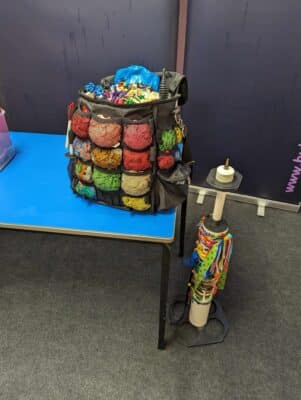 aloha balloon bag and floor pump modelling set up