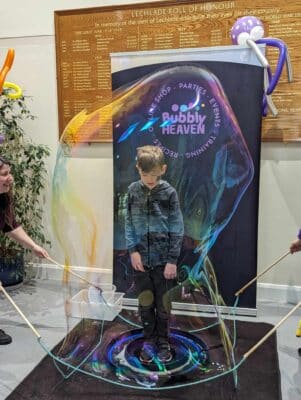 Sensory bubbles holding bubbles