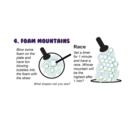 foam mountain blowing fun