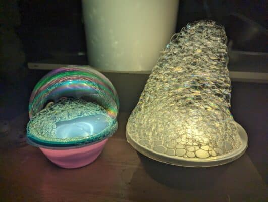 mini light tables for soap bubbles