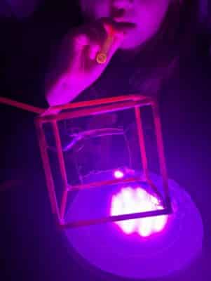 sensory bubbles lights and shapes