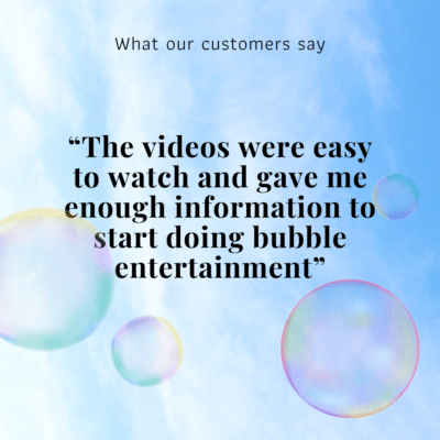 start doing kids bubble entertainment