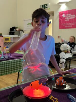 Blowing bubbles workshop for kids with SENd