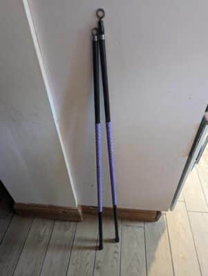 DIY big bubble wand, large fishing pole bubble wands