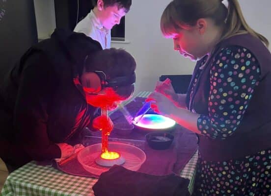 sensory bubble workshop for schools