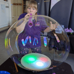 giant bubble play activity for schools indoor parties