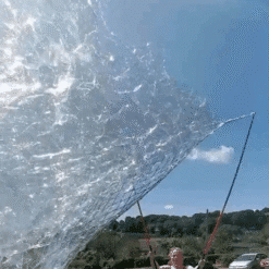Massive giant bubble sticks