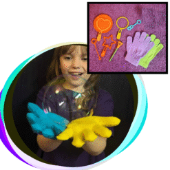 Bouncing bubble play kit for kids bouncy