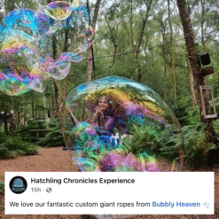 Hatching Chronicles experience XXL long bubble poles for bubble wand