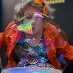 Children's bubble workshop for kids parties, school and events in Gloucestershire.