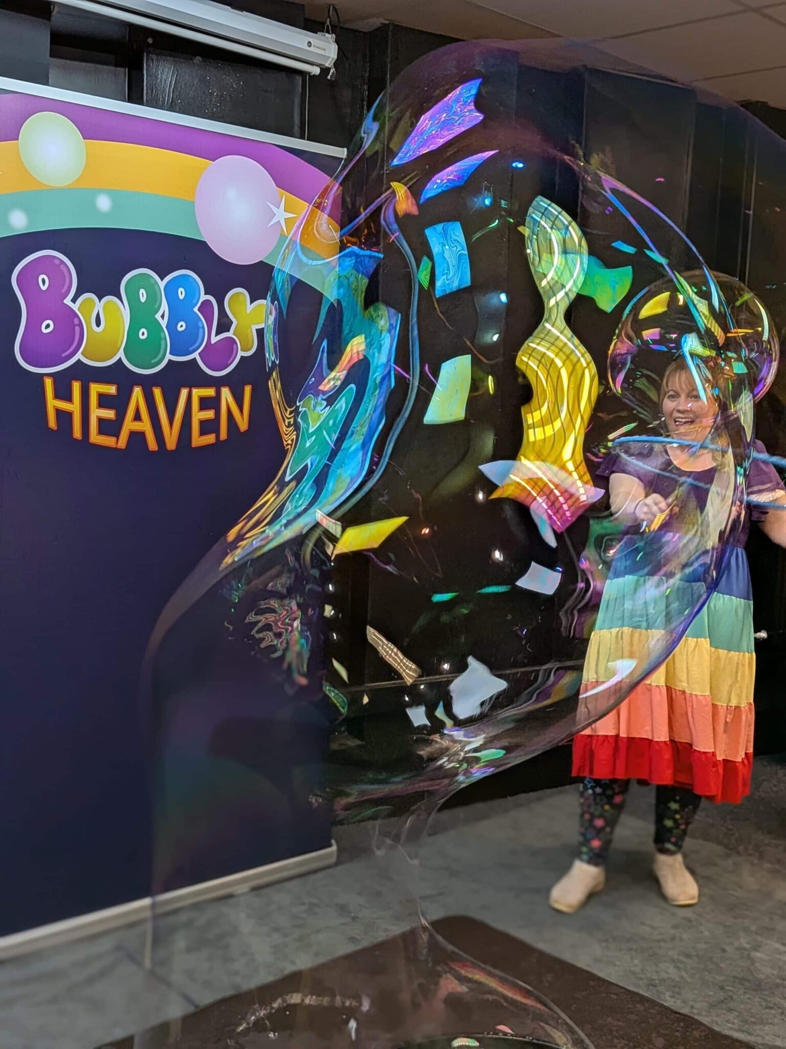 Magic bubble show for kids party in Bristol