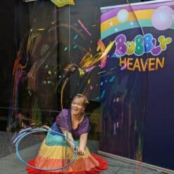 Children's bubble party entertainer bubble magic show gloucestershire