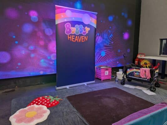 Bubble Show Set up for events