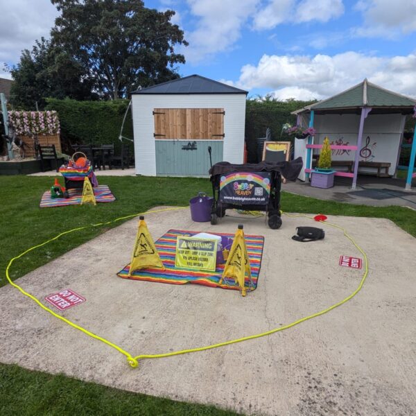 How to set your bubble show outdoors